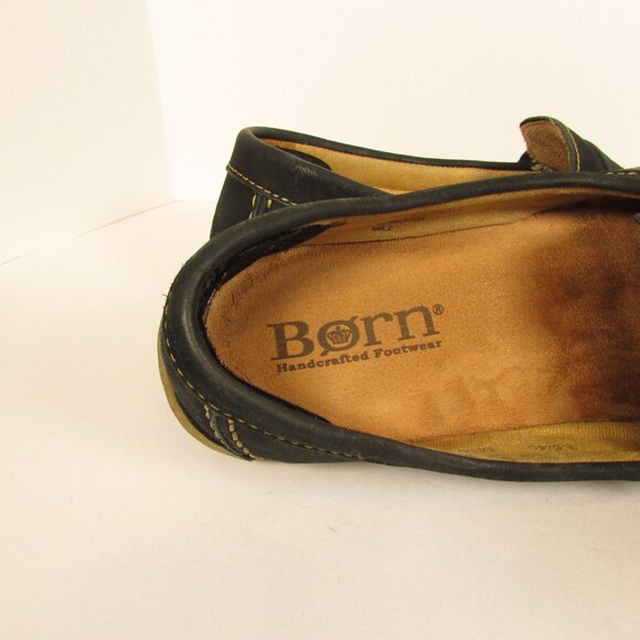 BORN Women's Nerina Suede Penny Loafers, Black, Size 8.5 - Picture 5 of 8